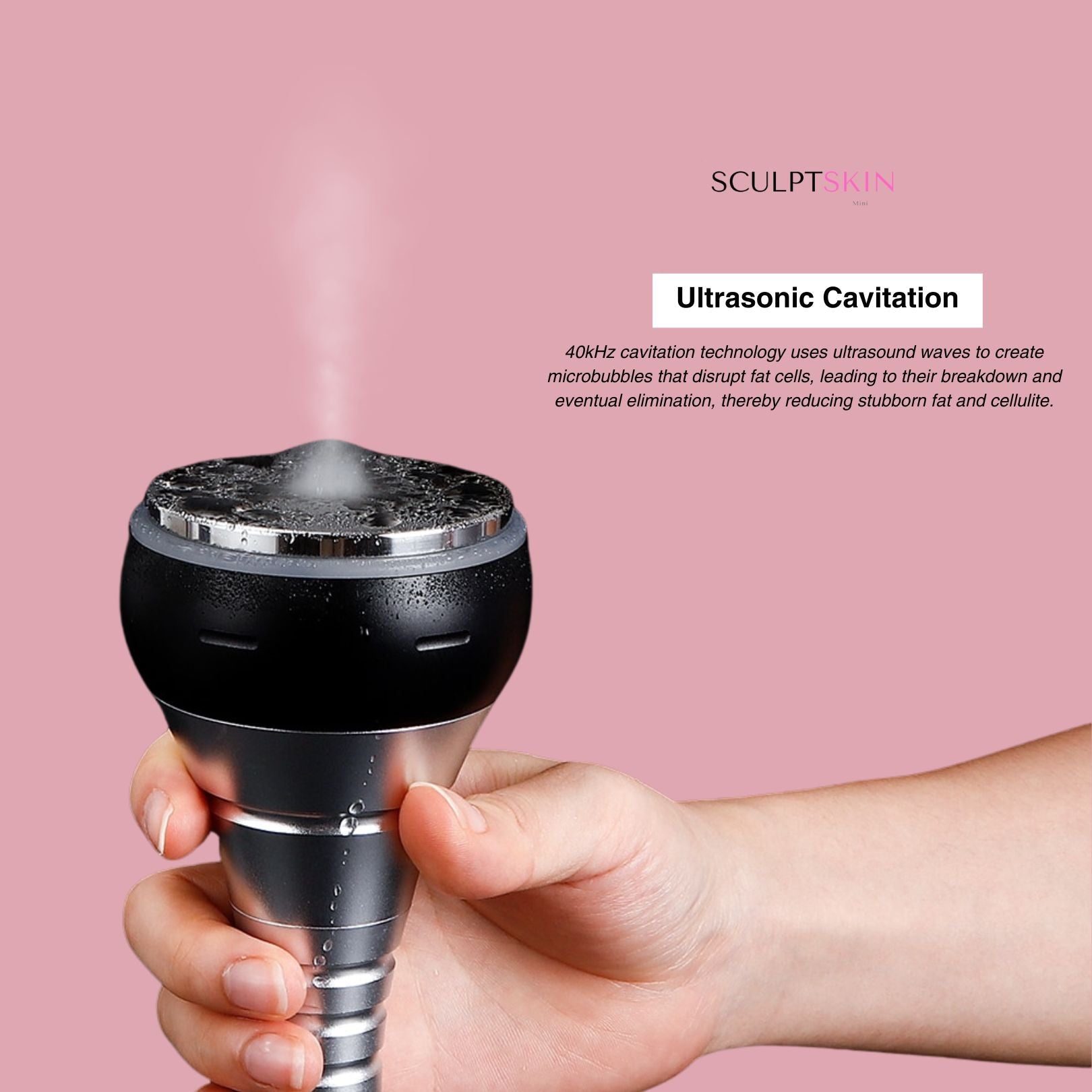 SculptSkin™ Mini 2.0 Body Sculpting - SculptSkin Ultrasonic Cavitation offers safe, non-invasive body contouring. Perfect for removing fat deposits from trouble zones: waist, midsection, thighs, hips, and more